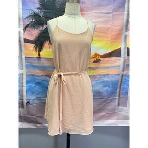 Naked Zebra Rose String Belted Racerback Dress S